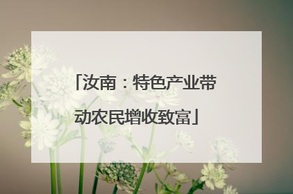 汝南：特色产业带动农民增收致富