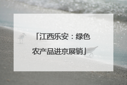江西乐安：绿色农产品进京展销