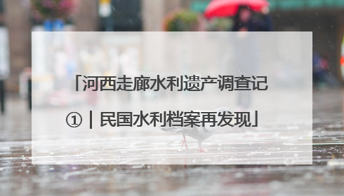 河西走廊水利遗产调查记①｜民国水利档案再发现