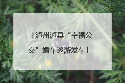 泸州泸县“幸福公交”婚车巡游发车