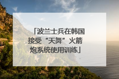 波兰士兵在韩国接受“天舞”火箭炮系统使用训练