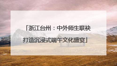 浙江台州：中外师生联袂打造沉浸式端午文化盛宴