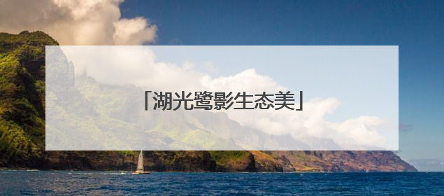 湖光鹭影生态美