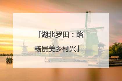 湖北罗田：路畅景美乡村兴