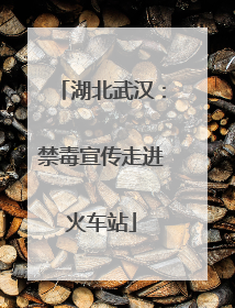 湖北武汉：禁毒宣传走进火车站