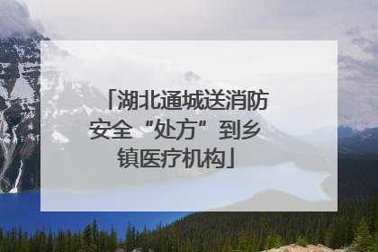 湖北通城送消防安全“处方”到乡镇医疗机构