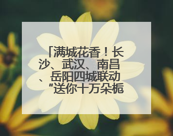 满城花香！长沙、武汉、南昌、岳阳四城联动“送你十万朵栀子花”