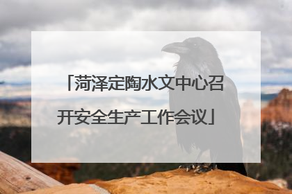 菏泽定陶水文中心召开安全生产工作会议