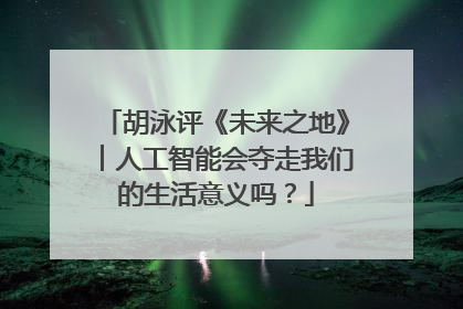 胡泳评《未来之地》︱人工智能会夺走我们的生活意义吗？