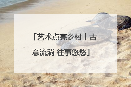 艺术点亮乡村丨古意流淌 往事悠悠