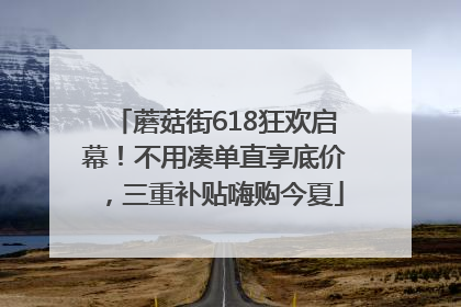 蘑菇街618狂欢启幕！不用凑单直享底价，三重补贴嗨购今夏