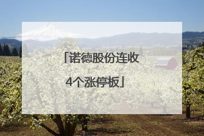 诺德股份连收4个涨停板