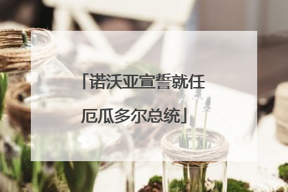 诺沃亚宣誓就任厄瓜多尔总统