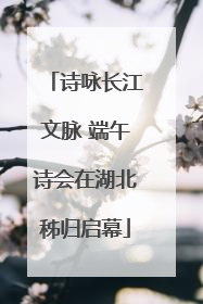 诗咏长江文脉 端午诗会在湖北秭归启幕