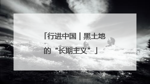 行进中国｜黑土地的“长期主义”