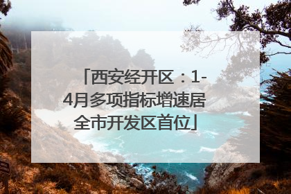 西安经开区：1-4月多项指标增速居全市开发区首位