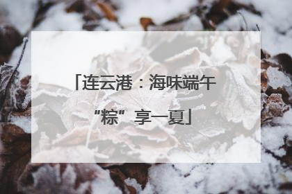 连云港：海味端午 “粽”享一夏