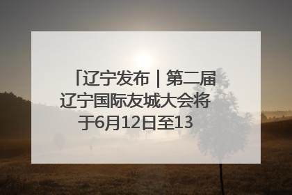 辽宁发布｜第二届辽宁国际友城大会将于6月12日至13日在沈阳举办