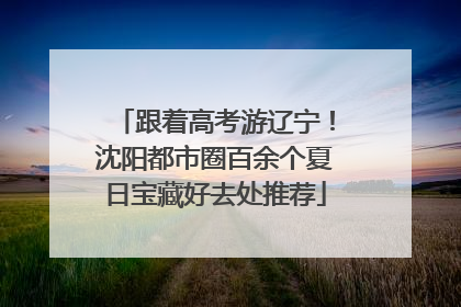 跟着高考游辽宁！沈阳都市圈百余个夏日宝藏好去处推荐