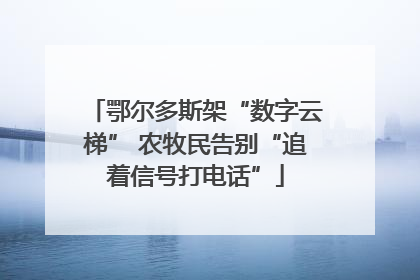 鄂尔多斯架“数字云梯” 农牧民告别“追着信号打电话”