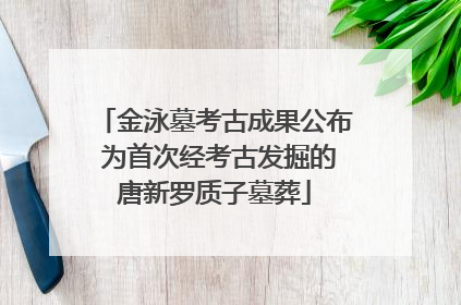 金泳墓考古成果公布 为首次经考古发掘的唐新罗质子墓葬