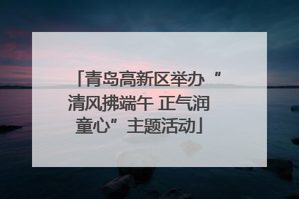 青岛高新区举办“清风拂端午 正气润童心”主题活动