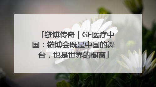 链博传奇｜GE医疗中国：链博会既是中国的舞台，也是世界的橱窗