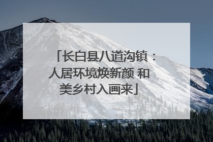长白县八道沟镇：人居环境焕新颜 和美乡村入画来
