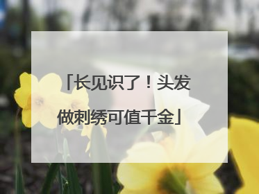 长见识了！头发做刺绣可值千金