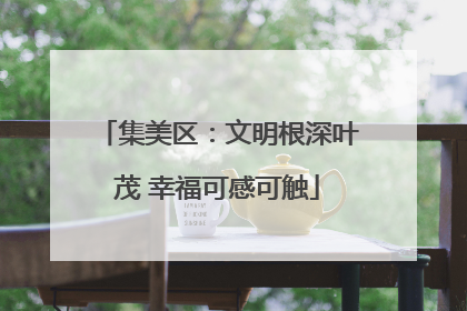 集美区：文明根深叶茂 幸福可感可触