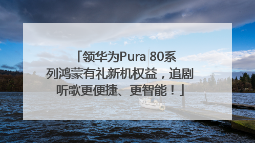 领华为Pura 80系列鸿蒙有礼新机权益，追剧听歌更便捷、更智能！