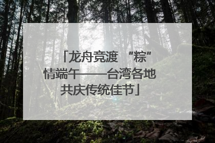 龙舟竞渡 “粽”情端午——台湾各地共庆传统佳节