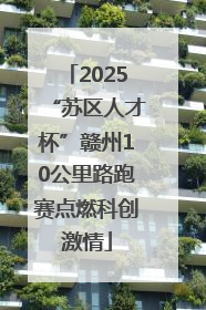 2025“苏区人才杯”赣州10公里路跑赛点燃科创激情