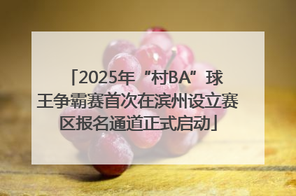 2025年“村BA”球王争霸赛首次在滨州设立赛区报名通道正式启动