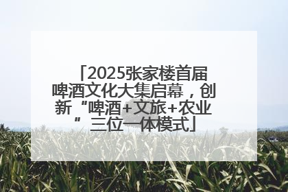 2025张家楼首届啤酒文化大集启幕，创新“啤酒+文旅+农业”三位一体模式