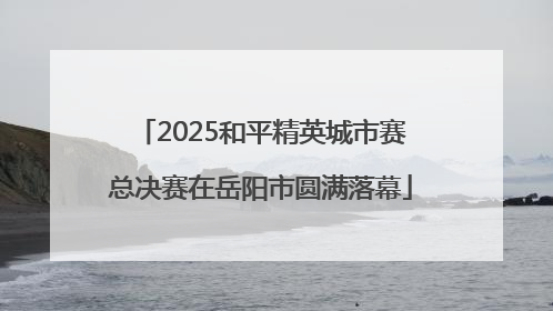 2025和平精英城市赛总决赛在岳阳市圆满落幕