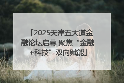 2025天津五大道金融论坛启幕 聚焦“金融+科技”双向赋能