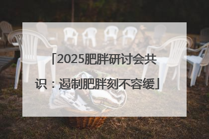 2025肥胖研讨会共识：遏制肥胖刻不容缓