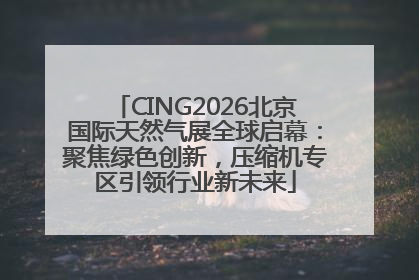 CING2026北京国际天然气展全球启幕：聚焦绿色创新，压缩机专区引领行业新未来