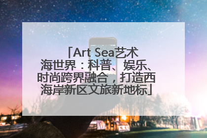 Art Sea艺术海世界：科普、娱乐、时尚跨界融合，打造西海岸新区文旅新地标